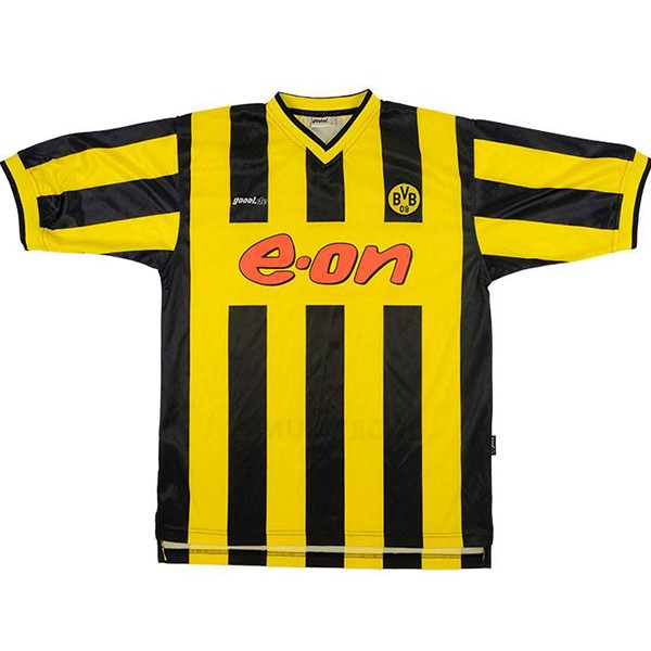 Camiseta Borussia Dortmund Replica Primera Ropa Retro 2000 Amarillo
